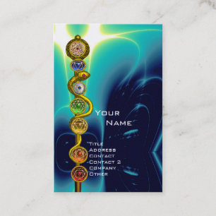 STAF VAN ASCLEPIUS, 7 CHAKRA'S YOGA LOTUSHOUDEUNG VISITEKAARTJE