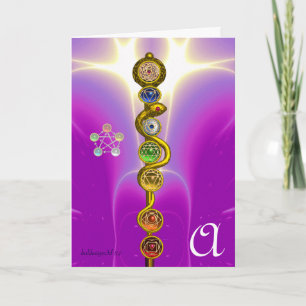 STAF VAN ASCLEPIUS 7 CHAKRA'S, YOGA, SPIRITUELE EN KAART