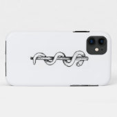 Staf van Asclepius Case-Mate iPhone Case (Achterkant (horizontaal))