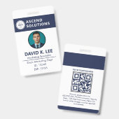 Staff Employee Badges - Security Access Card (Avant & arrière)