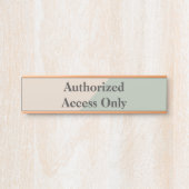 Staff Only Private Workspace Office Boundary Deurbordje (Voorkant)