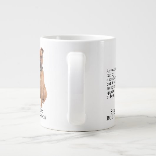 Staffie Maman Jumbo Mug (Dos)