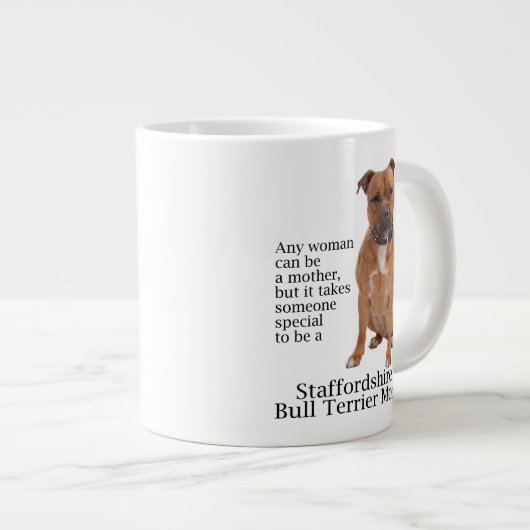 Staffie Maman Jumbo Mug (Devant droit)