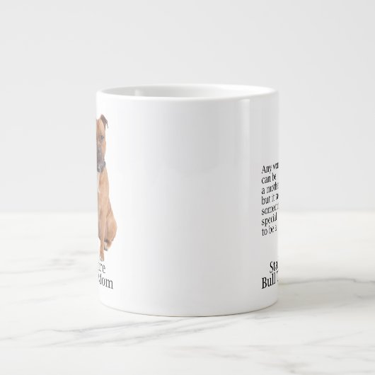 Staffie Maman Jumbo Mug (Devant)