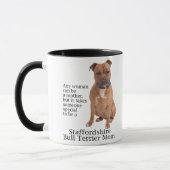 Staffie Maman Mug (Gauche)