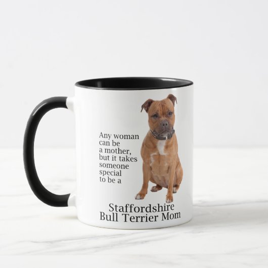 Staffie Maman Mug (Gauche)
