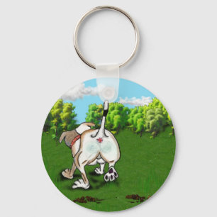 Staffie Smile - bodems omhoog! - sleutelwoord Sleutelhanger