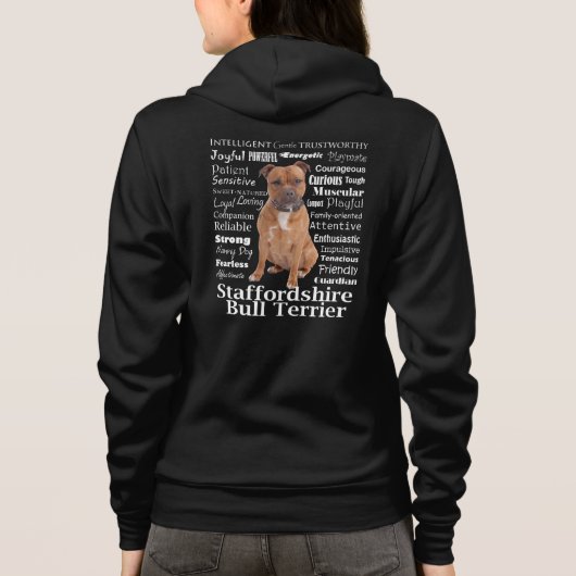 Staffie Traits Hoodie (Achterkant)