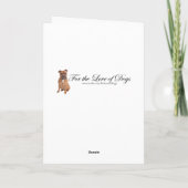 Staffie Valentijnsdagkaart Kaart (Achterkant)
