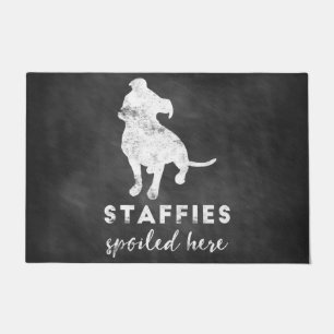 Staffies hier karton deurmat