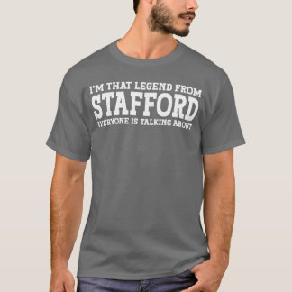 Stafford thuishavenXeas Thuis Roots Grappige Stad  T-shirt