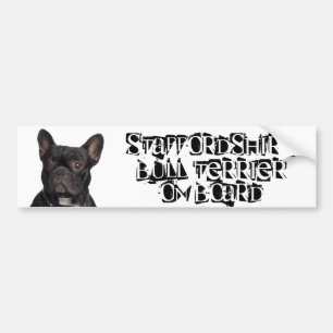Staffordshire Bull Terrier aan boord Bumpersticker