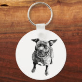 Staffordshire Bull Terrier art style Sleutelhanger (Voorkant)