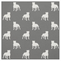Staffordshire Bull Terrier Dog Silhouettes Pattern