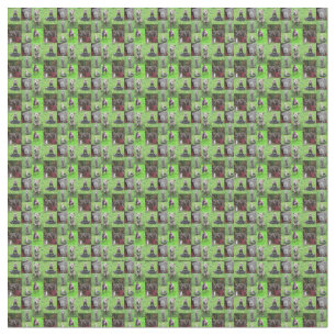 Staffordshire Bull Terrier Fotocollage, Stof
