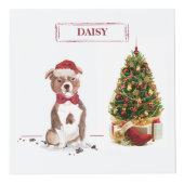 Staffordshire Bull Terrier Funny Kersthond Kubus (Voorkant)