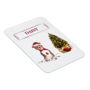 Staffordshire Bull Terrier Grappige Kerst Hond Magneet
