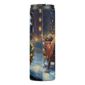 Staffordshire Bull Terrier Kerstfeest Thermosbeker (Achterkant)