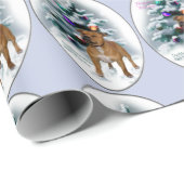 Staffordshire Bull Terrier Kerstmis Cadeaupapier (Rol Hoek)