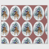 Staffordshire Bull Terrier Kerstmis Cadeaupapier (Vlak)