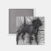 Staffordshire Bull Terrier Mozaïekmagneten Magneet (Voorkant / Achterkant)