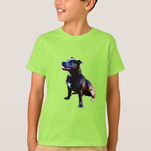 Staffordshire Bull Terrier Painted, Kinder shirt (Voorkant)