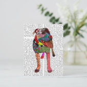 Staffordshire Bull Terrier - Patchwork Briefkaart (Staand voorkant)