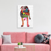 Staffordshire Bull Terrier - Patchwork Canvas Afdruk (Insitu (Woonkamer))