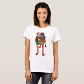 Staffordshire Bull Terrier - Patchwork T-shirt (Voorkant volledig)