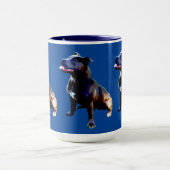 Staffordshire Bull Terrier Peint, Café Mug (Centre)