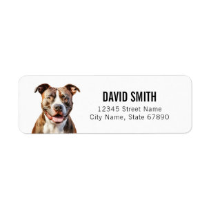 Staffordshire Bull Terrier Return Address Labels