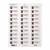 Staffordshire Bull Terrier Return Address Labels (Full Sheet)