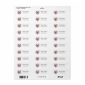 Staffordshire Bull Terrier Return Address Labels (Full Sheet)
