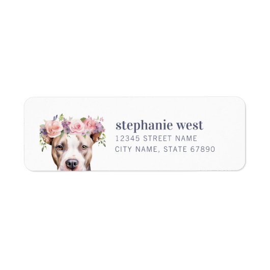 Staffordshire Bull Terrier Return Label (Voorkant)