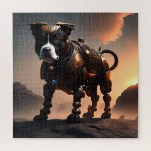 Staffordshire Bull Terrier Robot, Jigsaw Puzzle