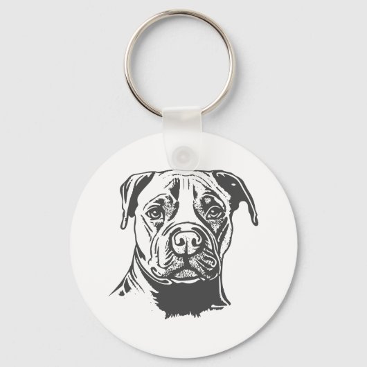 Staffordshire Bull Terrier Sleutelhanger (Voorkant)