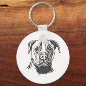 Staffordshire Bull Terrier Sleutelhanger (Voorkant)