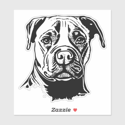 Staffordshire Bull Terrier Sticker (Vel)
