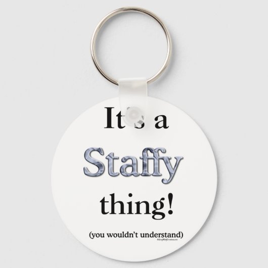 Staffordshire Bull Terrier Thing Sleutelhanger (Voorkant)