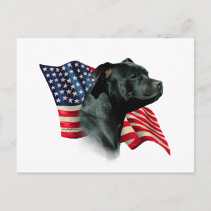 Staffordshire Bull Terrier Vlag Briefkaart