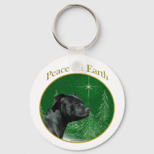 Staffordshire Bull Terrier Vrede Sleutelhanger
