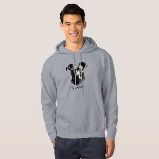 Staffordshire Bullterrier B&W Silhouet Hoodie
