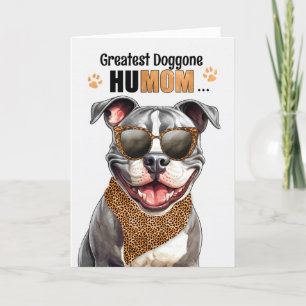 Staffordshire Dog Greatest HuMOM Moederdag Feestdagen Kaart