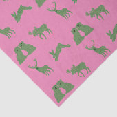 Staffordshire Dogs Topiary Deer Rabbit Tissuepapier (Detail)