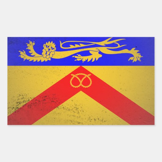 Staffordshire Rechthoekige Sticker (Voorkant)