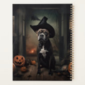 Staffordshire Terrier Citrouilles Halloween effray (Dos)