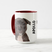 Staffordshire Terrier gepersonaliseerde mug Mok (Voorkant links)