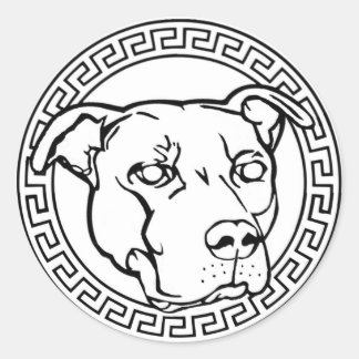 Staffordshire Terrier Logo Ronde Bumpersticker Sticker