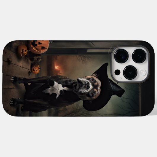 Staffordshire Terrier Pumpkins Halloween Scary Case-Mate iPhone Case (Achterkant (horizontaal))