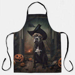 Staffordshire Terrier Pumpkins Halloween Scary Schort